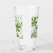 Witte Waterverf Bloemen 2 Glas (Rechts)
