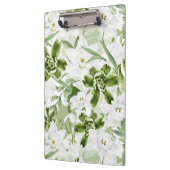Witte Waterverf Bloemen 2 Klembord (Links)
