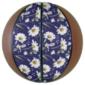 Witte Waterverf bloemen Basketbal (Verticaal)