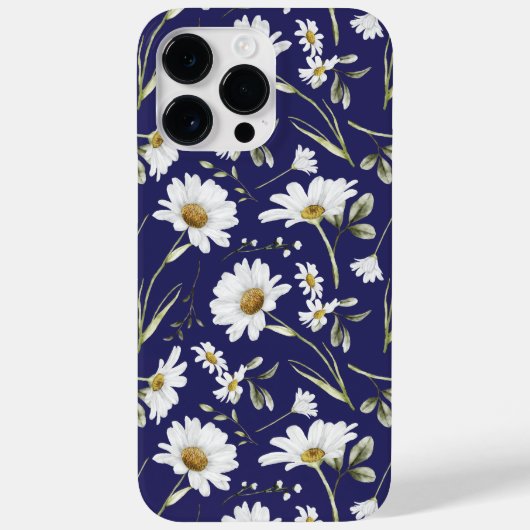 Witte Waterverf bloemen Case-Mate iPhone Case (Achterkant)