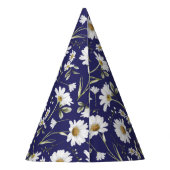 Witte Waterverf bloemen Feesthoedjes (Achterkant)