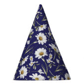 Witte Waterverf bloemen Feesthoedjes (Rechts)