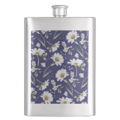 Witte Waterverf bloemen Flacon (Voorkant)