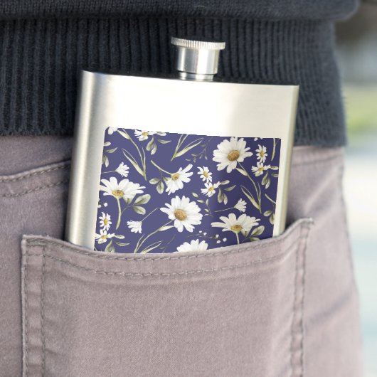 Witte Waterverf bloemen Flacon (Voorbeeld)