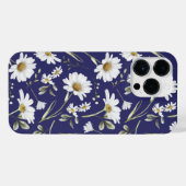 Witte Waterverf bloemen iPhone Hoesje (Achterkant horizontaal)