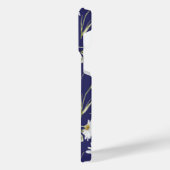 Witte Waterverf bloemen iPhone Hoesje (Linkerkant)