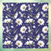 Witte Waterverf bloemen Raamsticker (Vel 3)