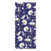 Witte Waterverf bloemen Reclamekaart (Achterkant)