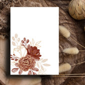 Witte Waterverf Bloemen Rustiek Goud Moslim Mehndi Kaart