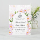 Witte Waterverf Botanische Islamitische Moslim Bru Kaart (Staand voorkant)