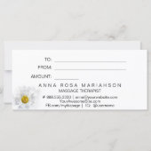 *~* Witte Waterverf Daisy Heart Minimalist Girly (Achterkant)