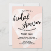 Witte Waterverf Harde zwarte roze Vrijgezellenfees Kaart (Voorkant)