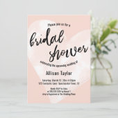 Witte Waterverf Harde zwarte roze Vrijgezellenfees Kaart (Staand voorkant)