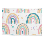 Witte Waterverf Hoesje Pillow Kussensloop (Achterkant)