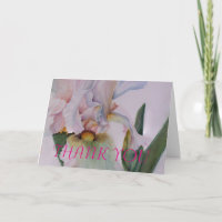 WITTE WATERVERF IRIS, DANK JE KAART
