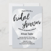 Witte Waterverf Licht Grijs Vrijgezellenfeest Kaart (Voorkant)