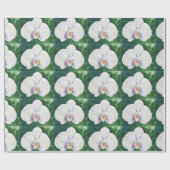 Witte Waterverf orchidee Cadeaupapier (Vlak)