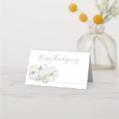 Witte Waterverf pompoenen Thanksgiving Plaatskaartje (Voorkant)
