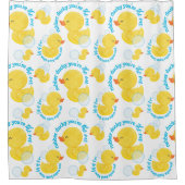 Witte Waterverf Rubber Duck Jij bent de One Shower Douchegordijn (Voorkant)