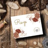 Witte Waterverf Rustiek Goud Moslim Huwelijk RSVP Briefkaart