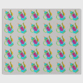 Witte waterverf Turkse theepot Cadeaupapier (Vlak)