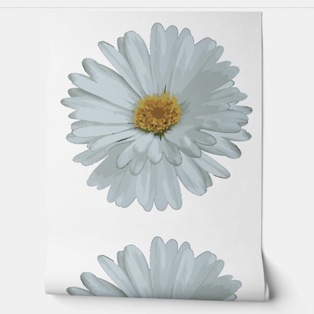 Witte Waterverf ventilator Behang (Afrollen)