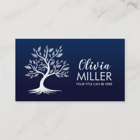 Witte Waterverf Visitekaartje (Voorkant)