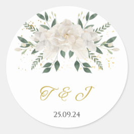 Witte We Do Wedding Sticker Labels