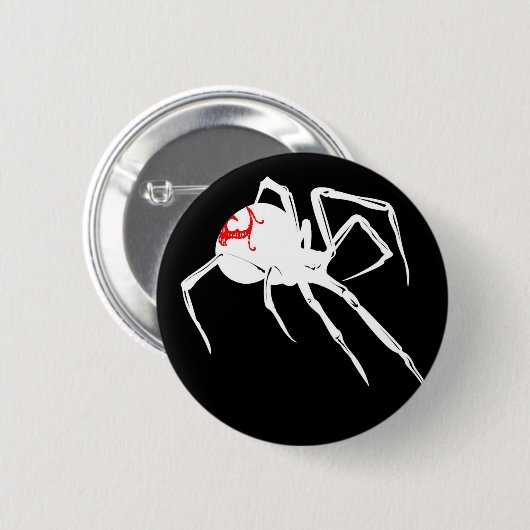 Witte weduwe ronde button 5,7 cm (Voorkant /achterkant)