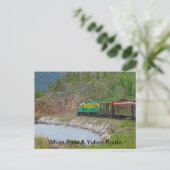 Witte weg en Schilderachtig route Yukon Briefkaart (Staand voorkant)