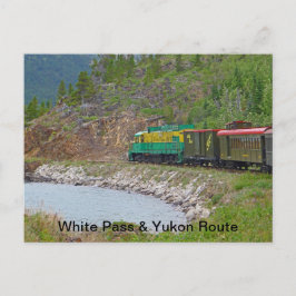 Witte weg en Schilderachtig route Yukon Briefkaart