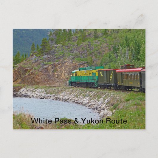 Witte weg en Schilderachtig route Yukon Briefkaart (Voorkant)
