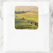 Witte weg in Toscane landschap sticker (Tas)