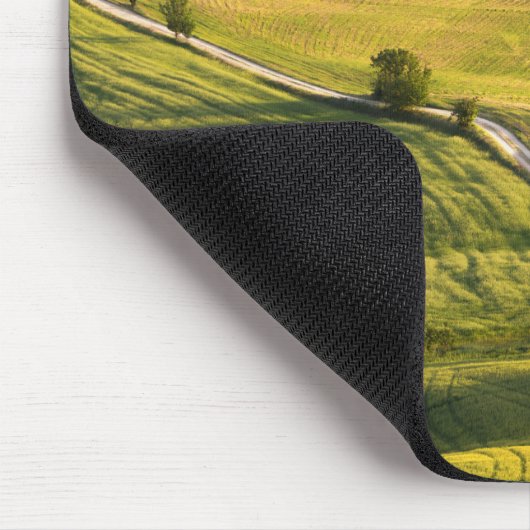 Witte weg in Toscane, landschapsmousepad Muismat (Hoek)