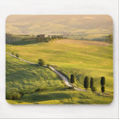 Witte weg in Toscane, landschapsmousepad Muismat (Voorkant)
