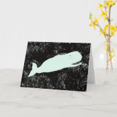 witte wenskaart kaart (Gele Bloem)