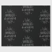 witte wereld beste moeder moederdag cadeaupapier (Vlak)