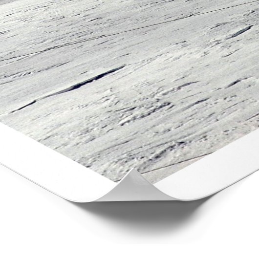 Witte wereld poster (Hoek)