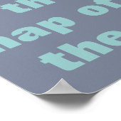 witte wereldkaart - typografieontwerp poster (Hoek)