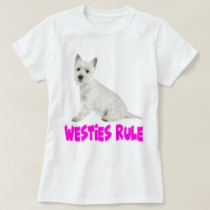 Witte West Highland Terrier Puppy Hond Westie Lief T-shirt