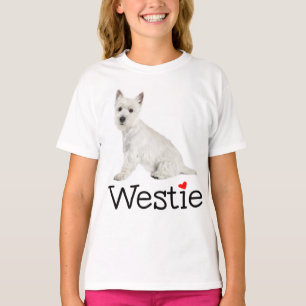 Witte West Highland Terrier Puppy Hond Westie Lief T-shirt