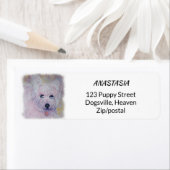 WITTE WEST HOGGRONDVERRIER ETIKET (Insitu)