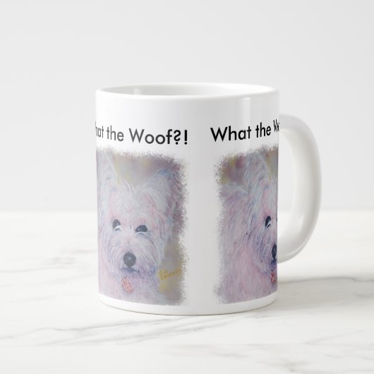 WITTE WEST HOGGRONDVERRIER GROTE KOFFIEKOP (Voorkant rechts)