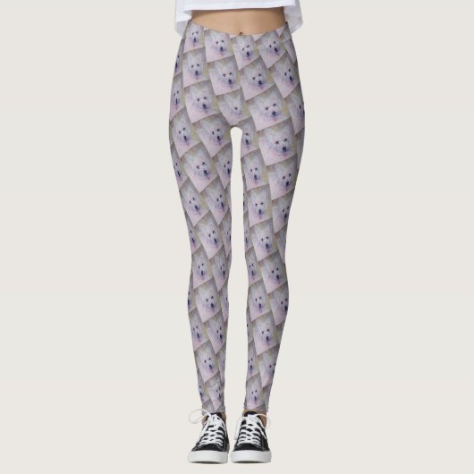WITTE WEST HOGGRONDVERRIER LEGGINGS (Voorkant)