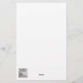 Witte Westie Hond in Sneeuw Stationery Papier (Achterkant)