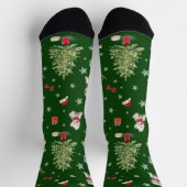 Witte Westie Kerst Wispelturig  Sokken (Top)