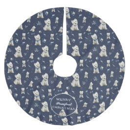 Witte Westie Kerstmis Kerstboom Rok
