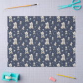 Witte Westie Kerstmis Tissuepapier (Craft)