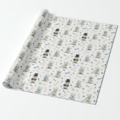Witte Westie met Accessoires Whimsical Cadeaupapier (Uitgerold)