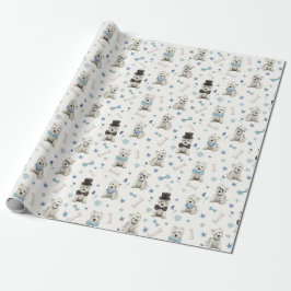 Witte Westie met Accessoires Whimsical Cadeaupapier